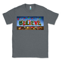 Charcoal Heather christmas believe license plate Classic Tee - BundleAndBundleShop
