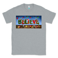 Heather Grey christmas believe license plate Classic Tee - BundleAndBundleShop