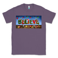 Lavender christmas believe license plate Classic Tee - BundleAndBundleShop
