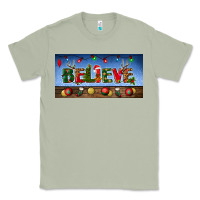 Matcha christmas believe license plate Classic Tee - BundleAndBundleShop