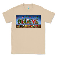 Mushroom christmas believe license plate Classic Tee - BundleAndBundleShop