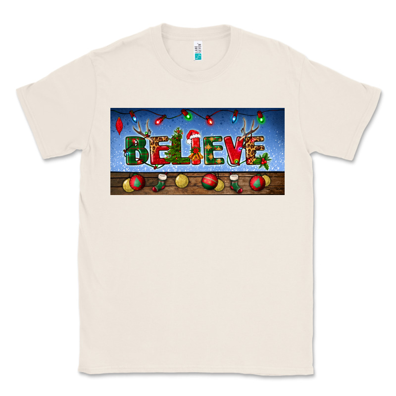 Christmas Believe License Plate Classic Tee by BundleAndBundleShop | Teevron
