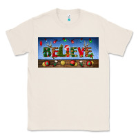 Natural christmas believe license plate Classic Tee - BundleAndBundleShop