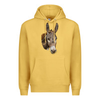 Antique Gold Andalusian Donkey Face Premium Hoodie - LillyAllenDesigns