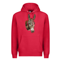 Cardinal Andalusian Donkey Face Premium Hoodie - LillyAllenDesigns