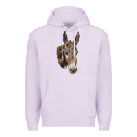 Lilac Andalusian Donkey Face Premium Hoodie - LillyAllenDesigns