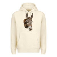 Sandshell Andalusian Donkey Face Premium Hoodie - LillyAllenDesigns