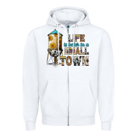 White life is better in a small town Zipper Hoodie - Zillion Design Studio