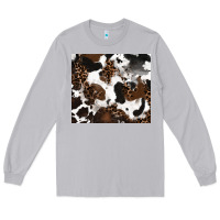 Moon Dust cowhide and leopard pattern Long Sleeve Tee - RanaPortraitStore