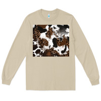 Mushroom cowhide and leopard pattern Long Sleeve Tee - RanaPortraitStore