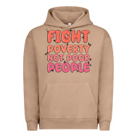 Pigment Burro fight poverty not poor people Urban Hoodie - MaliasSmallBusiness