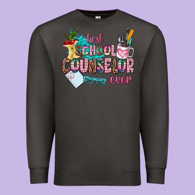 Best School Counselor Ever Premium Sweatshirt Designed By Adodesignshop