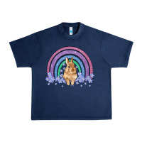 Navy bunny rainbow Urban Heavy Tee - Artiststas
