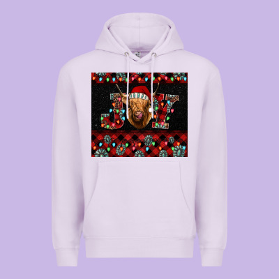 Highland Cow Joy Christmas Tumbler Premium Hoodie Designed By Jasminsmagicworld