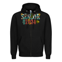 Black senior 2024 Zipper Hoodie - texasbilliewilder