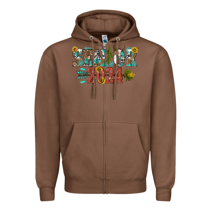 Senior 2024 Zipper Hoodie by texasbilliewilder | Teevron