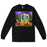 Black camping Long Sleeve Tee - RanaPortraitStore