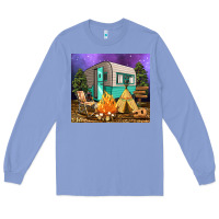 Colony Blue camping Long Sleeve Tee - RanaPortraitStore