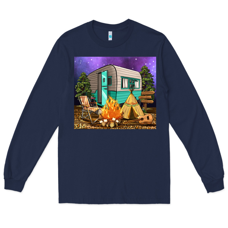 Camping Long Sleeve Tee by RanaPortraitStore | Teevron