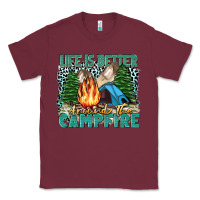 Burgundy life is better around the campfire Classic Tee - Zillion Design Studio