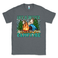Charcoal Heather life is better around the campfire Classic Tee - Zillion Design Studio