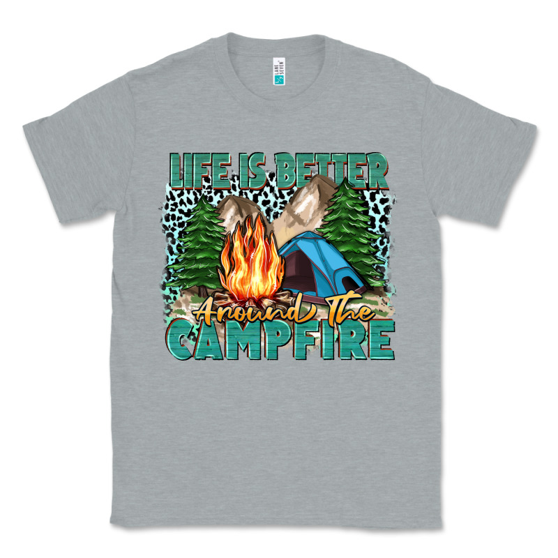 Life Is Better Around The Campfire Classic Tee by Zillion Design Studio | Teevron