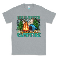 Heather Grey life is better around the campfire Classic Tee - Zillion Design Studio