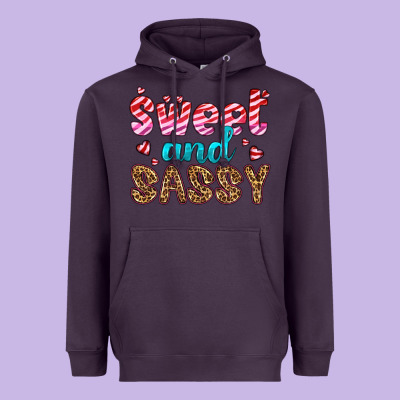Sweet And Sassy Heavyweight Hoodie Designed By Hra Design Shop