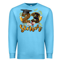 Ocean Blue 23 senıor wıth champagne Premium Sweatshirt - AdoDesignShop
