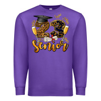 Purple 23 senıor wıth champagne Premium Sweatshirt - AdoDesignShop