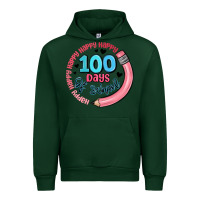 Forest Green happy 100 days of school Urban Hoodie - MaliasSmallBusiness