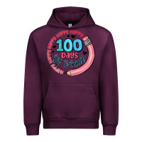 Mauve Wine happy 100 days of school Urban Hoodie - MaliasSmallBusiness