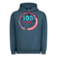 Pigment Midnight Navy happy 100 days of school Urban Hoodie - MaliasSmallBusiness