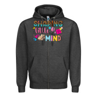 Charcoal Heather shaping little mind Zipper Hoodie - texasbilliewilder