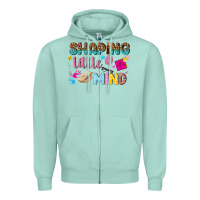 Seafoam shaping little mind Zipper Hoodie - texasbilliewilder