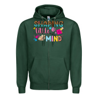 Sports Green shaping little mind Zipper Hoodie - texasbilliewilder