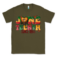 Army Green juneteenth since 1865 with heart Classic Tee - texasbilliewilder