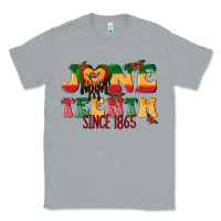 Heather Grey juneteenth since 1865 with heart Classic Tee - texasbilliewilder