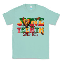 Seafoam juneteenth since 1865 with heart Classic Tee - texasbilliewilder