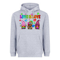 Heather Grey lgbtq love is love gnomes Heavyweight Hoodie - HRA Design Shop