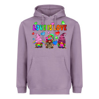 Lavender lgbtq love is love gnomes Heavyweight Hoodie - HRA Design Shop