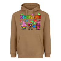 Toasted Coconut lgbtq love is love gnomes Heavyweight Hoodie - HRA Design Shop