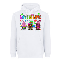 White lgbtq love is love gnomes Heavyweight Hoodie - HRA Design Shop