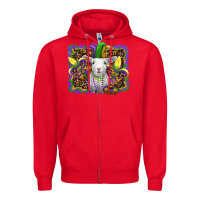 Red mardi gras baby sheep king cake fleur de lis Zipper Hoodie - RanaPortraitStore