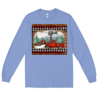 Colony Blue christmas farm and truck Long Sleeve Tee - RanaPortraitStore