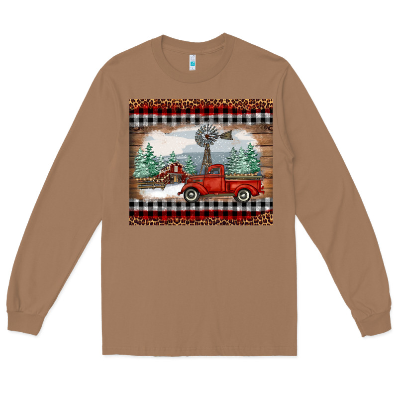 Christmas Farm And Truck Long Sleeve Tee by RanaPortraitStore | Teevron