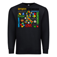 Black autism awareness Premium Sweatshirt - JahusDesignShop