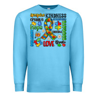 Ocean Blue autism awareness Premium Sweatshirt - JahusDesignShop