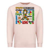 Pale Pink autism awareness Premium Sweatshirt - JahusDesignShop