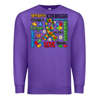 Purple autism awareness Premium Sweatshirt - JahusDesignShop